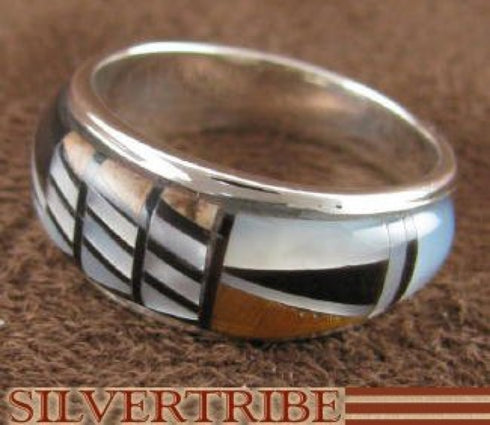 Multicolor Jewelry Genuine Sterling Silver Ring Size 7-1/4 AS39439