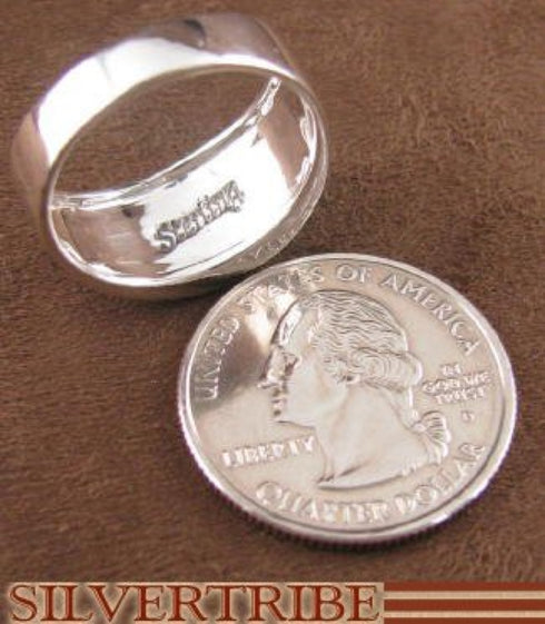 Multicolor And Oyster Shell Sterling Silver Ring Size 8-3/4 AS39308