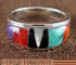 Turquoise Multicolor Sterling Silver Jewelry Ring Size 6-3/4 DS38135