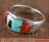 Turquoise Multicolor Sterling Silver Jewelry Ring Size 6-3/4 DS38135
