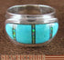 Opal Turquoise Inlay Jewelry Sterling Silver Ring Size 6-1/4 NS44451
