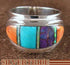 Multicolor Inlay And Sterling Silver Ring Size 6-1/4 NS38892