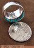Turquoise Opal Inlay Sterling Silver Ring Size 4-1/2 GS56485