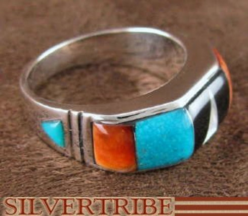 Multicolor And Oyster Shell Sterling Silver Ring Size 7-1/2 RS38544