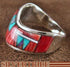 Turquoise Multicolor And Sterling Silver Ring Size 8-1/2 RS42277