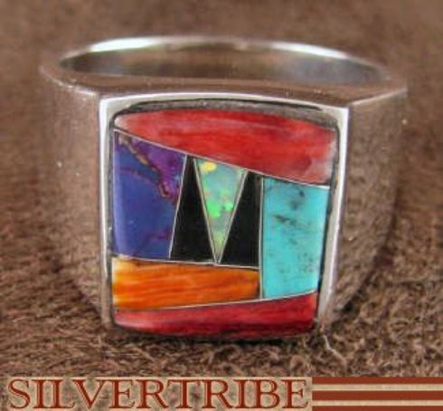 Multicolor Jewelry And Sterling Silver Ring Size 11-3/4 DS42965