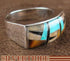 Multicolor Inlay Genuine Sterling Silver Ring Size 7-1/2 AS41324