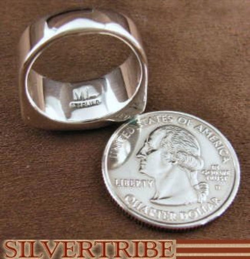 Red Oyster Shell Multicolor Sterling Silver Ring Size 8-1/2 AS41334