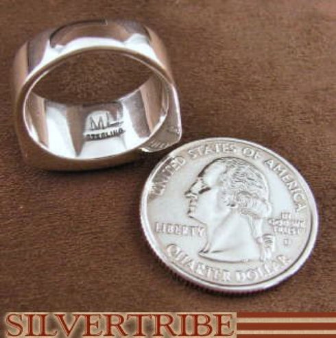 Multicolor Turquoise Authentic Sterling Silver Ring Size 6-1/2 AS41308