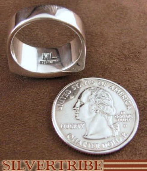 Multicolor Genuine Sterling Silver Ring Size 8-1/2 AS41391