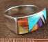 Multicolor Oyster Shell Sterling Silver Ring Size 8-1/2 AS41276