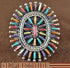 Multicolor Turquoise Sterling Silver Silver Ring Size 6-1/4 RS41680
