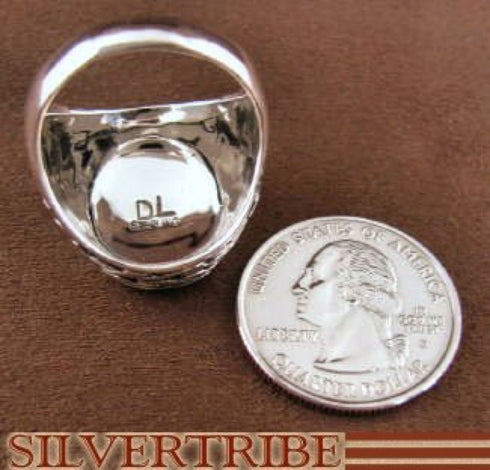 Sterling Silver Jewelry And Multicolor Inlay Ring Size 6-3/4 DS43735