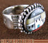 Multicolor Native American Design Silver Ring Size 6-1/4 RS46243