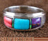 Sterling Silver Red Oyster Shell Multicolor Ring Size 8-3/4 RS46956