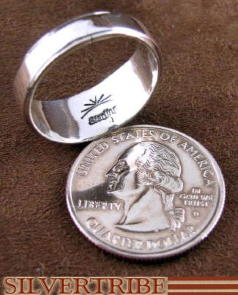 Sterling Silver Jewelry Multicolor Inlay Ring Size 6-3/4 RS46951