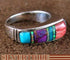 Sterling Silver Jewelry Turquoise Multicolor Ring Size 5-3/4 HS46883