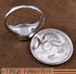 Genuine Sterling Silver Jewelry Blue Opal Inlay Ring Size 6 DS51672