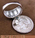 Sterling Silver And Blue Opal Inlay Ring Size 6-1/4 DS50965