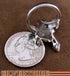 Blue Opal Inlay Genuine Sterling Silver Lizard Ring Size 5-3/4 DS51077