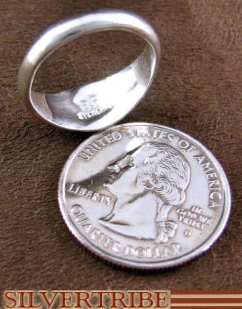 Sterling Silver Multicolor Inlay Jewelry Ring Size 5-3/4 RS51987