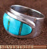 Opal Turquoise Inlay Ring Size 8-1/4 Jewelry GS56214