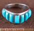 Southwest Turquoise Jewelry Inlay Ring Size 5-3/4 GS55966