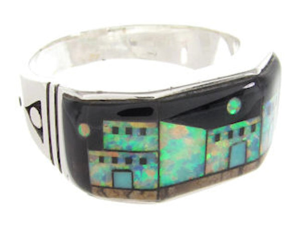 Native American Design Multicolor Jewelry Ring Size 11-3/4 YS62507