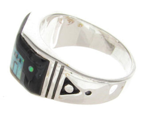 Native American Design Multicolor Jewelry Ring Size 11-3/4 YS62507