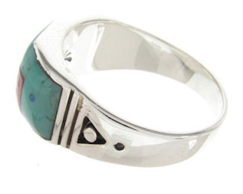 Multicolor Native American Village Design Jewelry Ring Size 11 YS62243