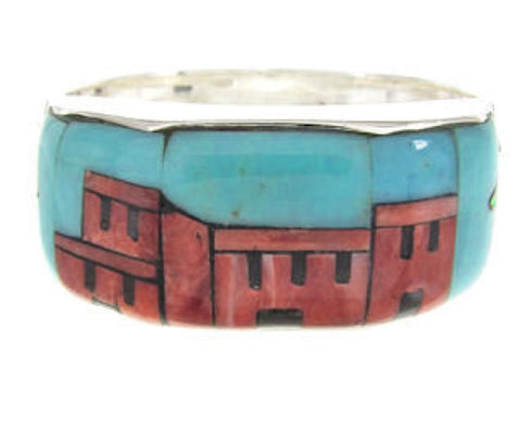 Multicolor Jewelry Ring Native American Design Size 12-3/4 YS62540