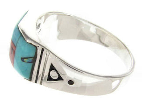 Multicolor Jewelry Ring Native American Design Size 12-3/4 YS62540