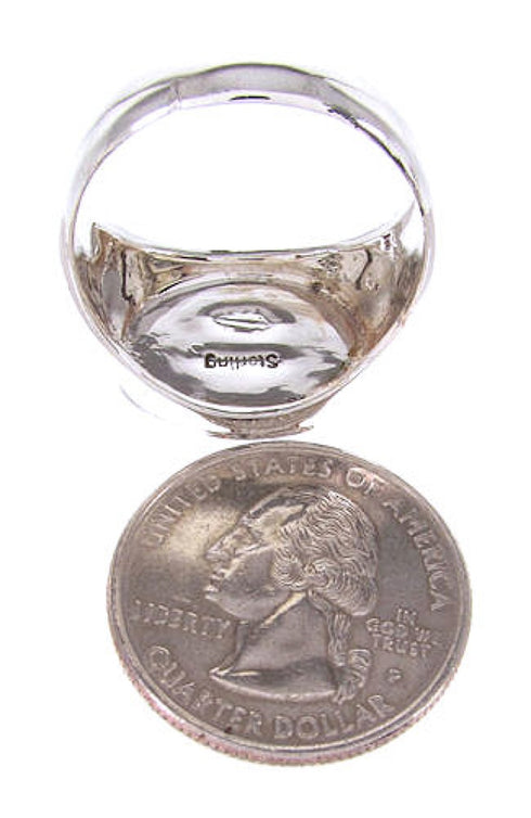 Native American Village Multicolor Design Ring Size 9-1/4 AW67225