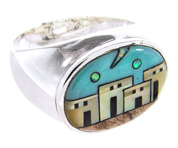 Native American Village Design Multicolor Ring Size 10-1/4 AW67277