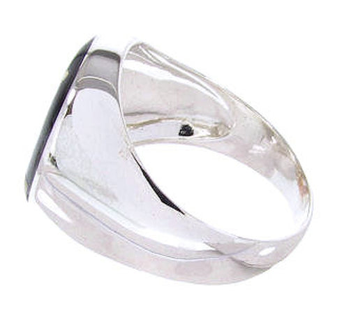 Multicolor Silver Native American Design Ring Size 9-1/2 YS67010