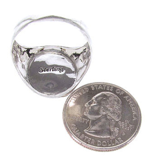 Multicolor Silver Native American Design Ring Size 12-1/2 YS66999