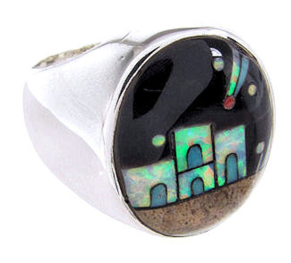 Multicolor Native American Design Jewelry Ring Size 10-1/2 YS67028