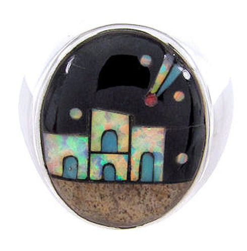 Multicolor Native American Design Jewelry Ring Size 10-1/2 YS67028
