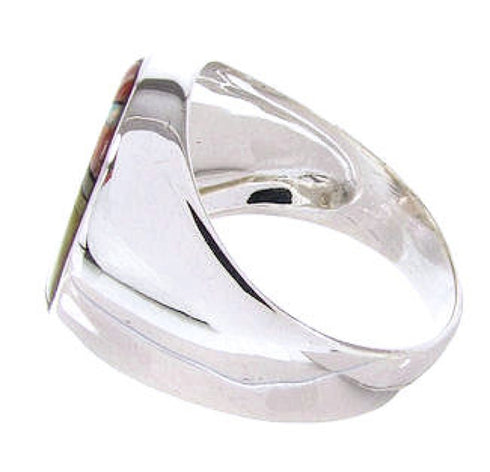 Native American Design Jewelry Multicolor Ring Size 11-1/2 YS67055