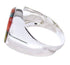 Native American Design Jewelry Multicolor Ring Size 12-1/2 YS67057