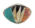 Southwest Turquoise Multicolor Inlay Ring Size 7-3/4 YS58439
