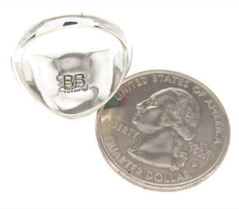 Southwest Multicolor Inlay Silver Ring Size 5-3/4 YS58471