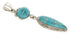 Turquoise Inlay And Silver Southwestern Pendant IS59498