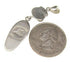 Turquoise Inlay And Silver Southwestern Pendant IS59498