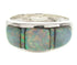 Southwest Opal Inlay Silver Ring Size 7-1/2 TX42395