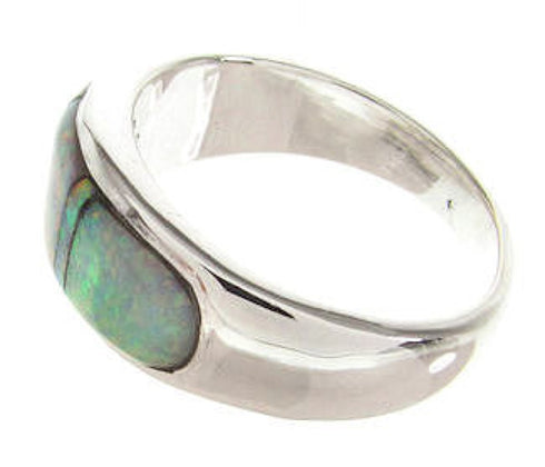 Southwest Authentic Silver Opal Ring Size 7-1/2 XS57796