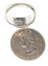 Southwest Opal Inlay Silver Ring Size 7-1/2 TX42395