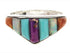 Multicolor And Sterling Silver Southwest Inlay Ring Size 7-3/4 XS57851