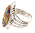 Multicolor Southwest Silver Ring Size 6-3/4 Jewelry GS58769
