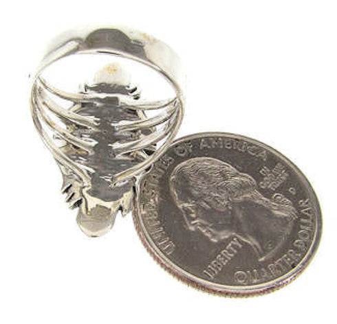 Authentic Sterling Silver Ring Size 5-3/4 Multicolor Jewelry GS58873